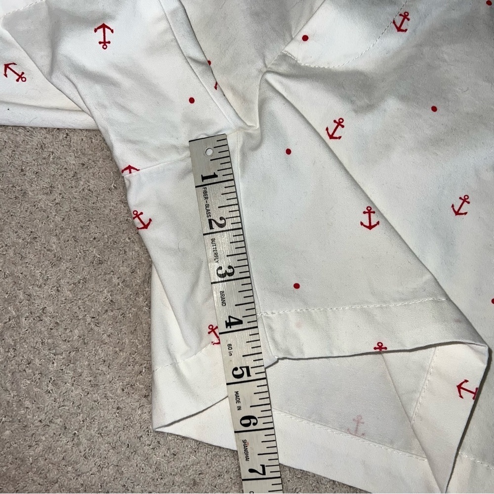 Tommy Hilfiger Women's White With Red Anchor Print Shorts Size 0 - Picture 8 of 8